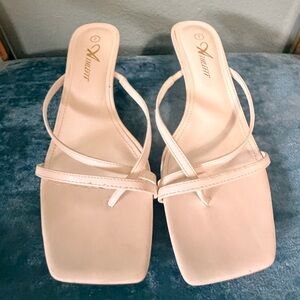 White heel Sandals